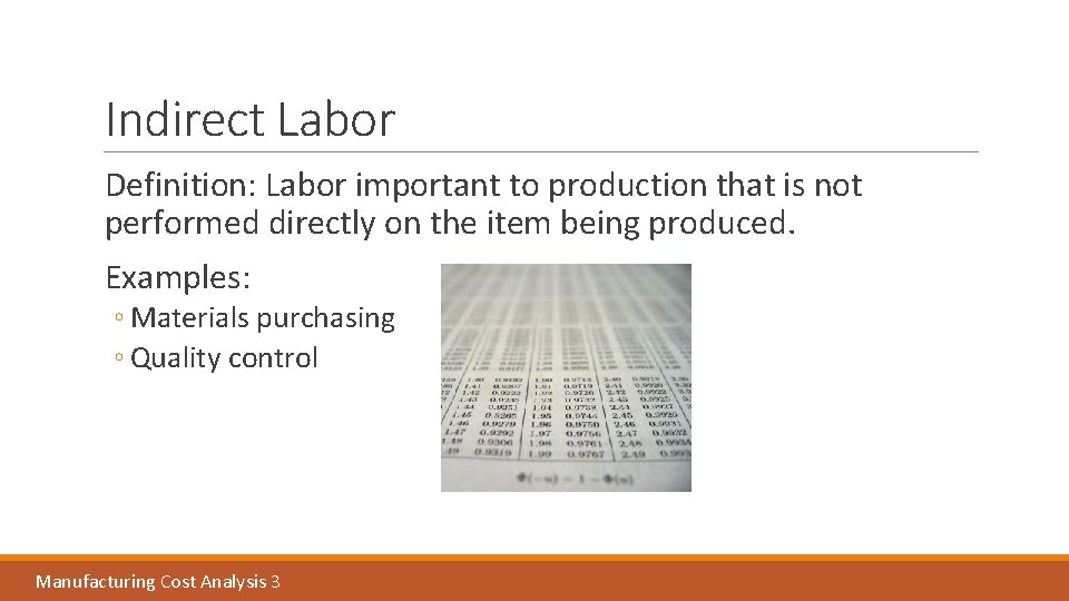 Indirect Labor Definition: Labor important to production that is not performed directly on the