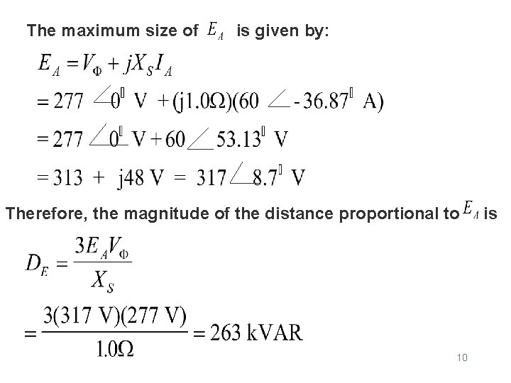 The maximum size of is given by: Therefore, the magnitude of the distance proportional