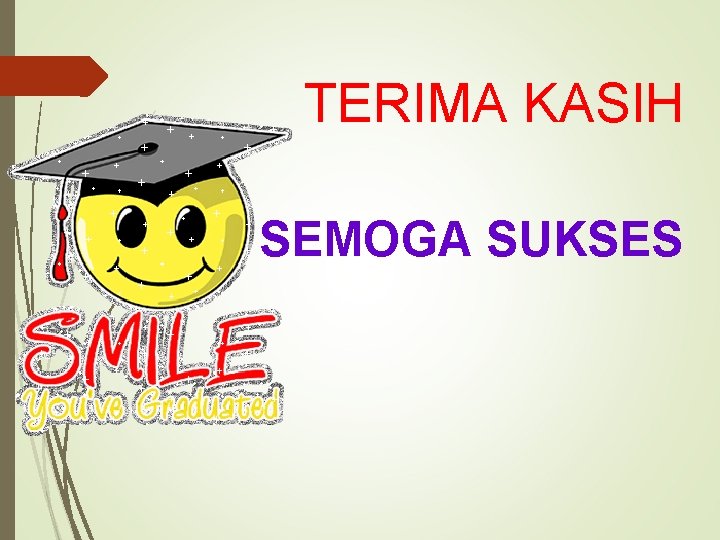 TERIMA KASIH SEMOGA SUKSES 