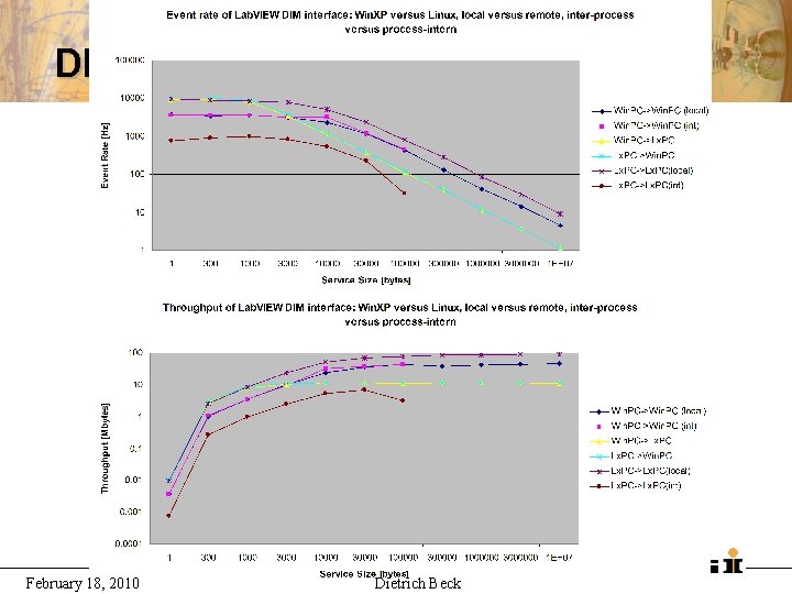 DIM-Lab. VIEW Performance February 18, 2010 Dietrich Beck 