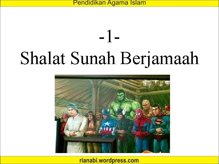 -1 Shalat Sunah Berjamaah 