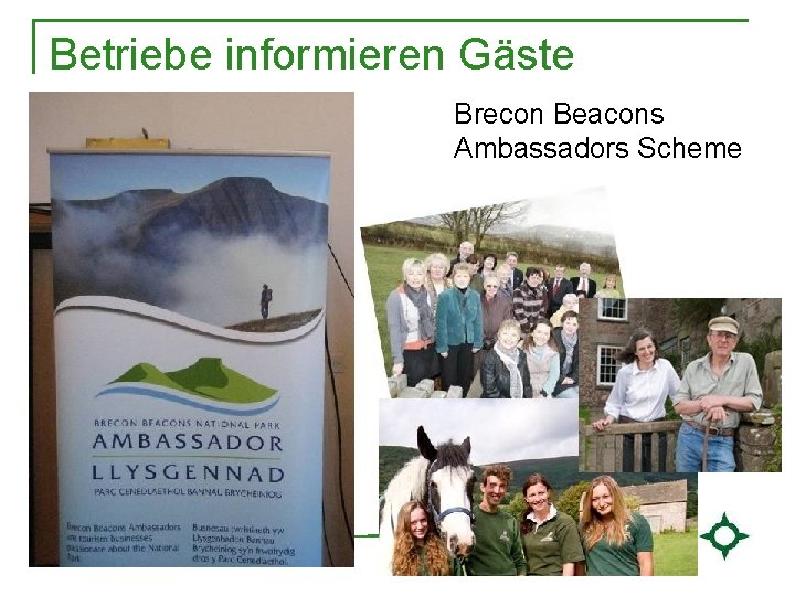 Betriebe informieren Gäste Brecon Beacons Ambassadors Scheme 