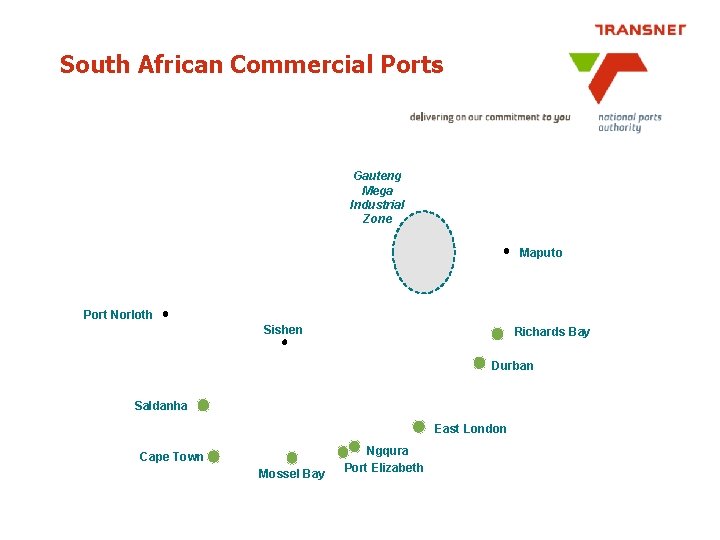 South African Commercial Ports Gauteng Mega Industrial Zone Maputo Port Norloth Sishen Richards Bay
