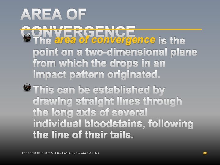 AREA OF CONVERGENCE area of convergence The area of convergence is the point on