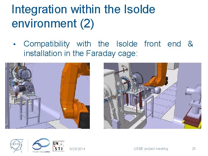 Integration within the Isolde environment (2) • Compatibility with the Isolde front end &