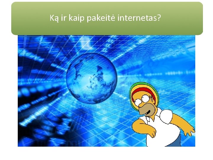 Ką ir kaip pakeitė internetas? www. microsoft. com/protect 