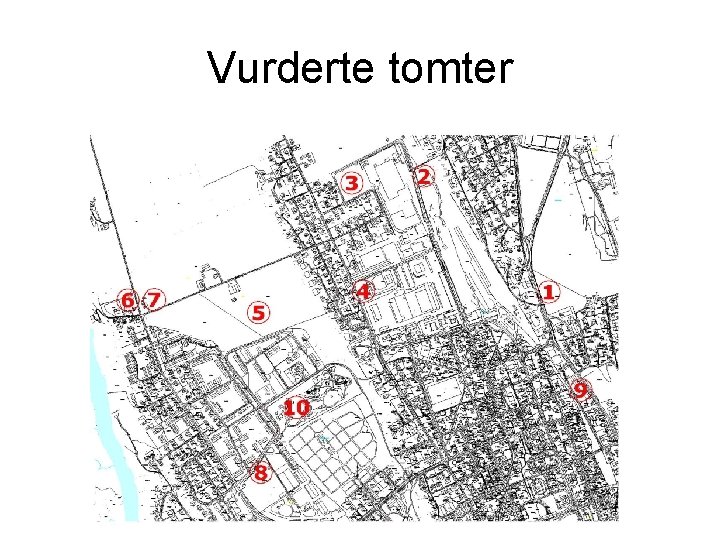 Vurderte tomter 