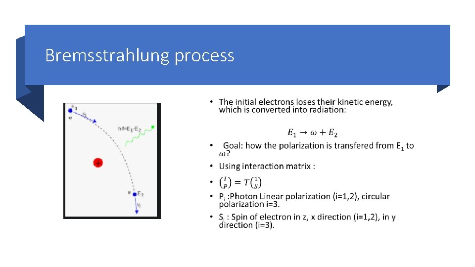 Bremsstrahlung process • 