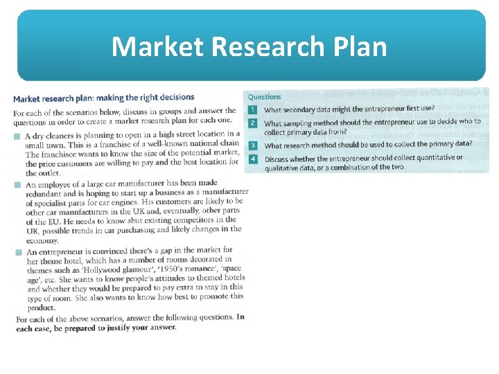 Market Research Plan 