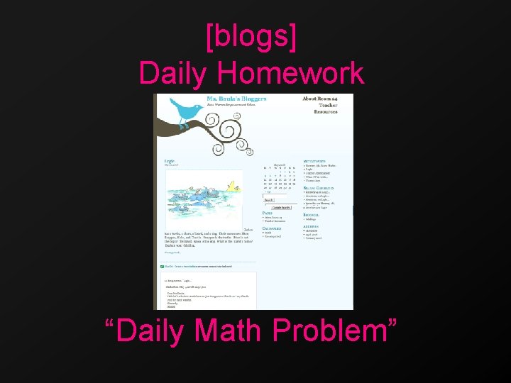 [blogs] Daily Homework “Daily Math Problem” 