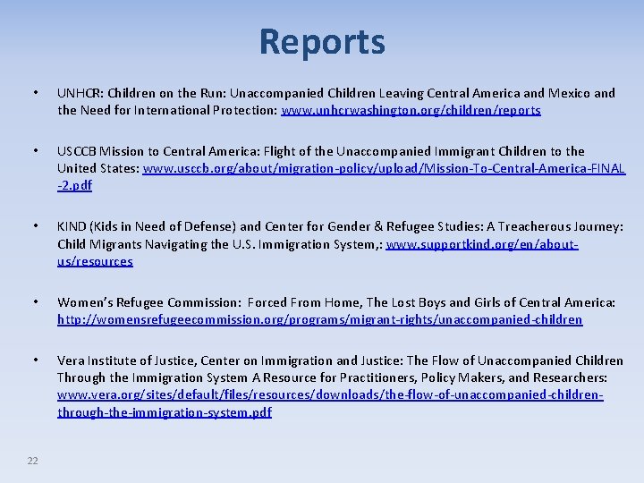 Reports • UNHCR: Children on the Run: Unaccompanied Children Leaving Central America and Mexico