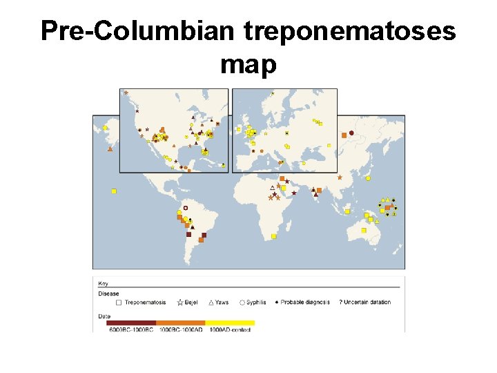 Pre-Columbian treponematoses map 