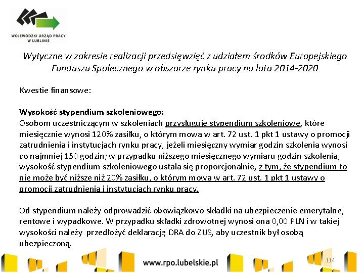 Wytyczne w zakresie realizacji przedsięwzięć z udziałem środków Europejskiego Funduszu Społecznego w obszarze rynku