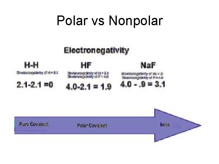 Polar vs Nonpolar 