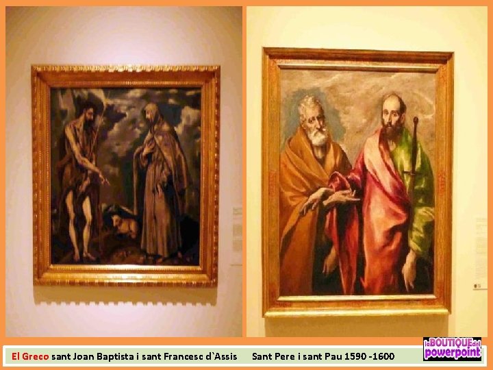 El Greco sant Joan Baptista i sant Francesc d`Assis Sant Pere i sant Pau