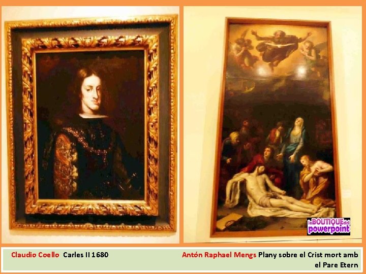 Claudio Coello Carles II 1680 Antón Raphael Mengs Plany sobre el Crist mort amb