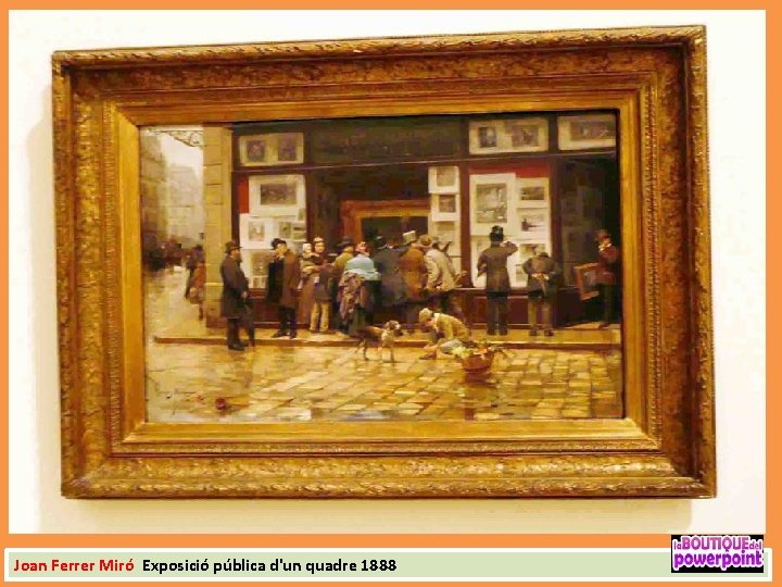 Joan Ferrer Miró Exposició pública d'un quadre 1888 