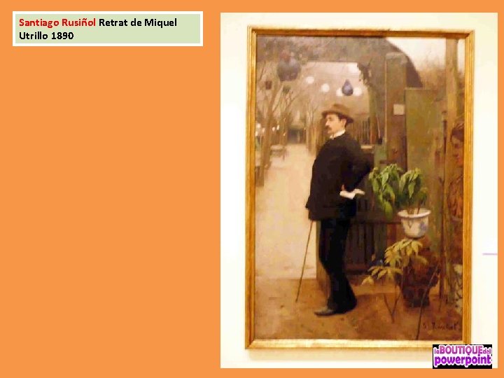 Santiago Rusiñol Retrat de Miquel Utrillo 1890 