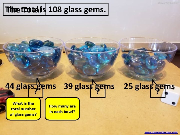 The Thetotal Totalis 108 glass gems. 44 glass gems 39 glass gems ? ?
