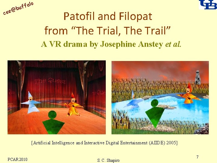 alo uff b @ cse Patofil and Filopat from “The Trial, The Trail” A