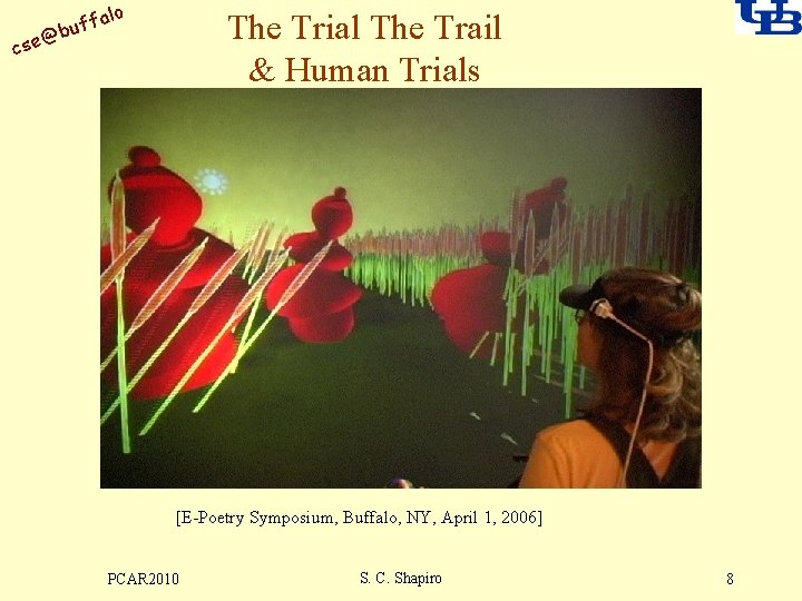 alo uff b @ cse The Trial The Trail & Human Trials [E-Poetry Symposium,