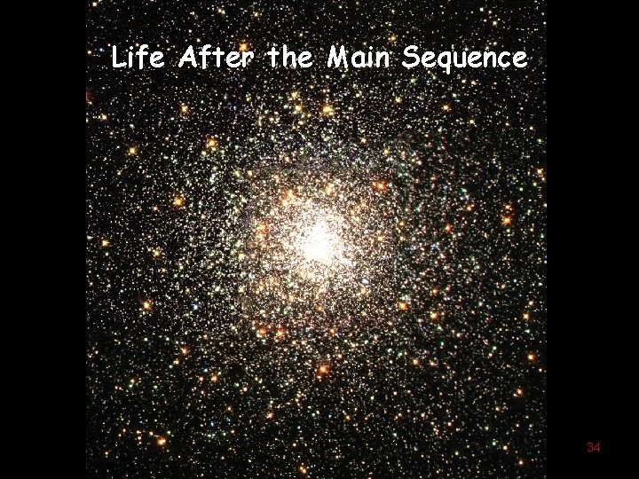 Life After the Main Sequence 34 