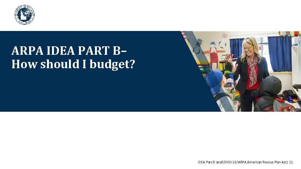 ARPA IDEA PART B– How should I budget? IDEA Part B and. COVID-19/ARPA American