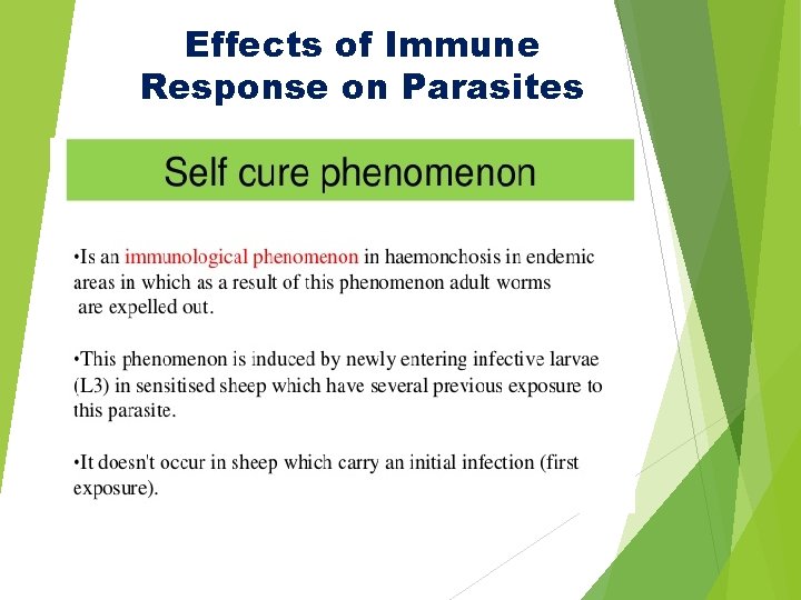 Effects of Immune Response on Parasites 