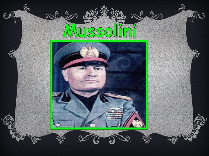 Mussolini 