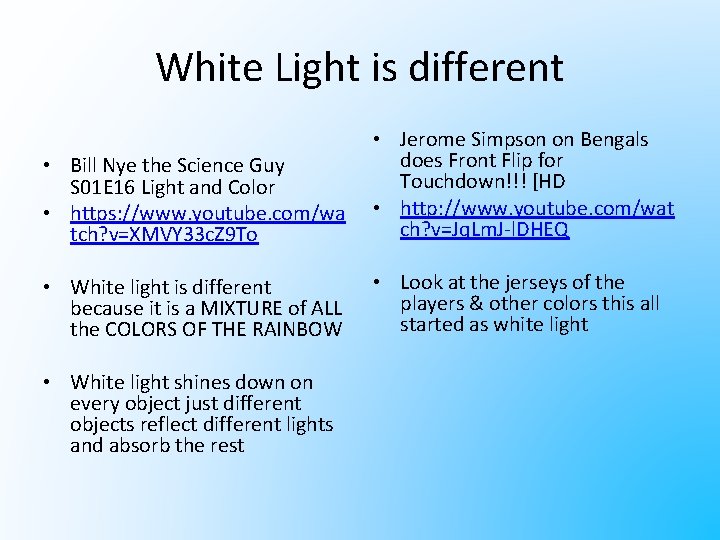 White Light is different • Bill Nye the Science Guy S 01 E 16