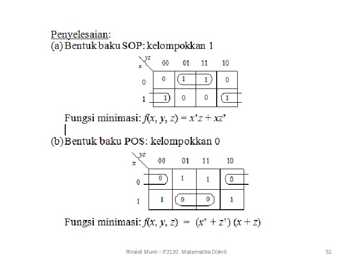 Rinaldi Munir - IF 2120 Matematika Diskrit 51 