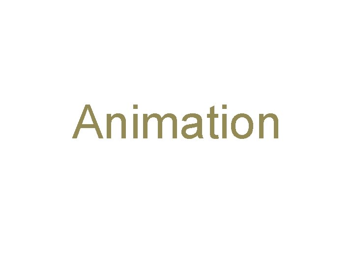 Animation 