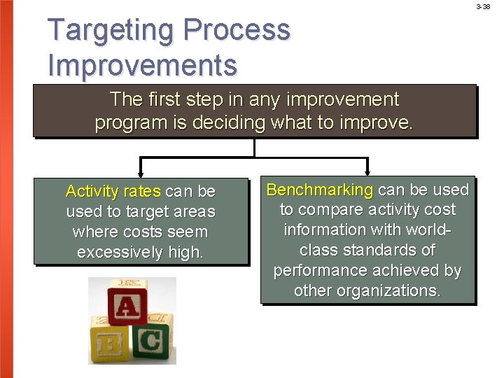 3 -38 Targeting Process Improvements The first step in any improvement program is deciding
