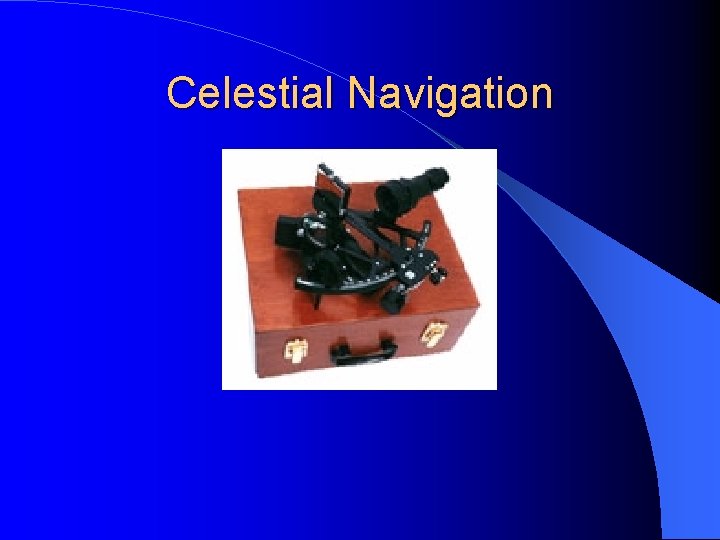 Celestial Navigation 