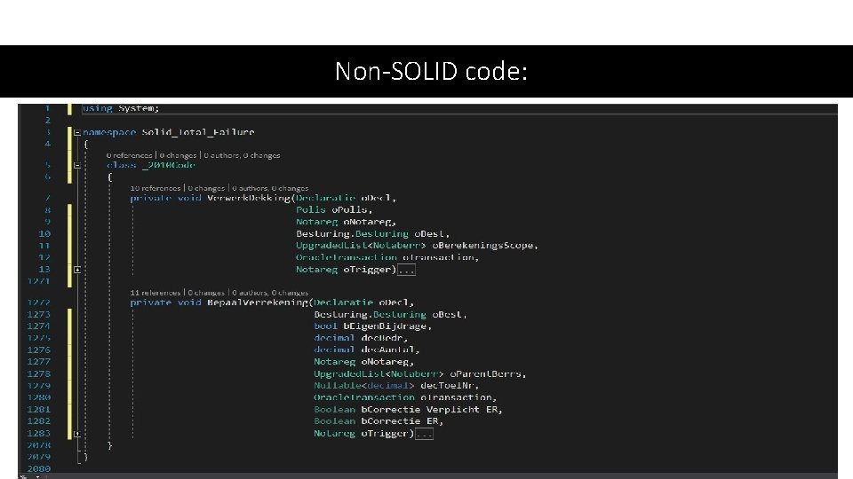 Non-SOLID code: 
