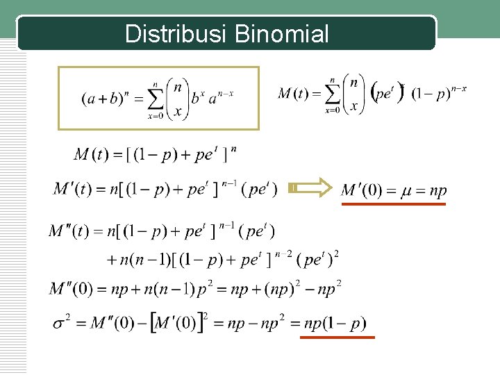Distribusi Binomial 