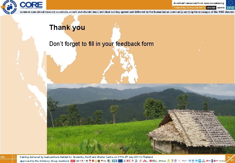 Training of trainers break download resources from www. coreasia. org Thank you Don’t forget