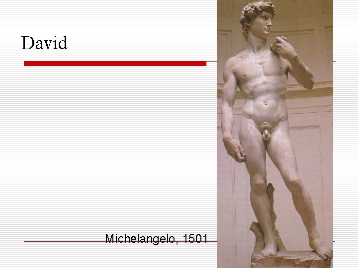 David Michelangelo, 1501 