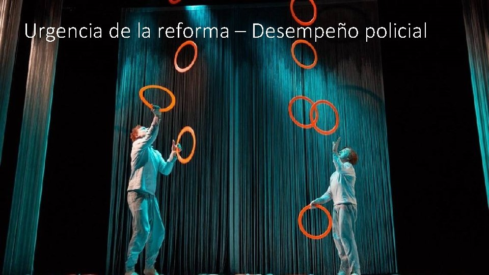 Urgencia de la reforma – Desempeño policial 