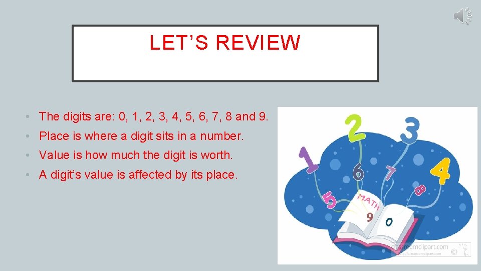 LET’S REVIEW • The digits are: 0, 1, 2, 3, 4, 5, 6, 7, LET’S REVIEW • The digits are: 0, 1, 2, 3, 4, 5, 6, 7,