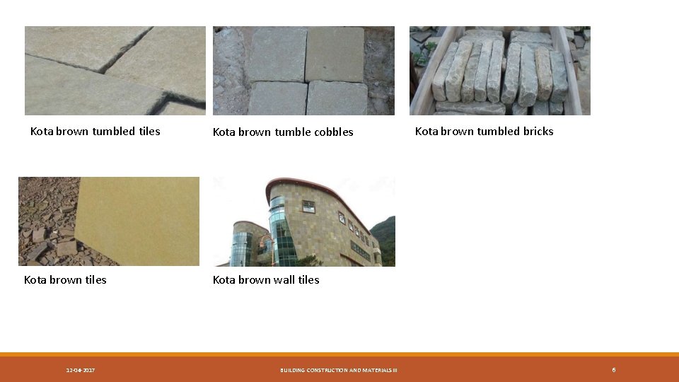 Kota brown tumbled tiles Kota brown tiles 12 -04 -2017 Kota brown tumble cobbles