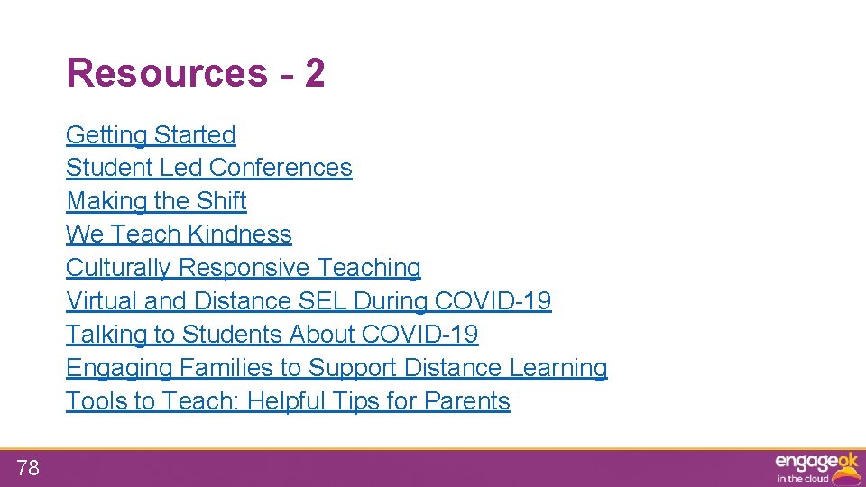 Resources - 2 Getting Started Student Led Conferences Making the Shift We Teach Kindness