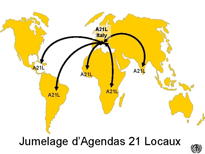 A 21 L Italy A 21 L A 21 L Jumelage d’Agendas 21 Locaux