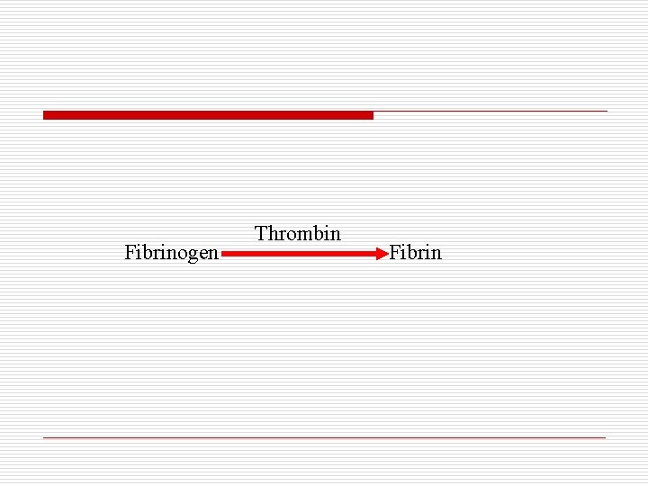 Fibrinogen Thrombin Fibrin 