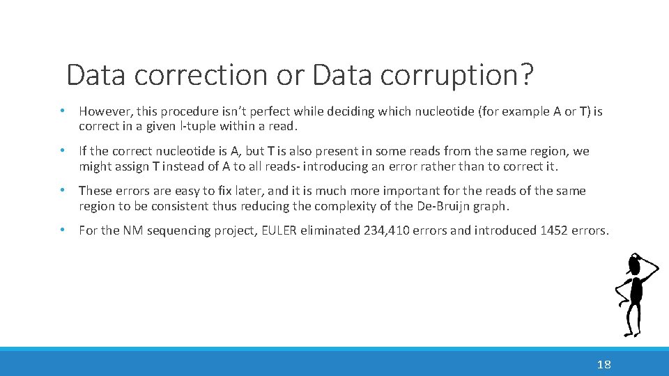 Data correction or Data corruption? • However, this procedure isn’t perfect while deciding which