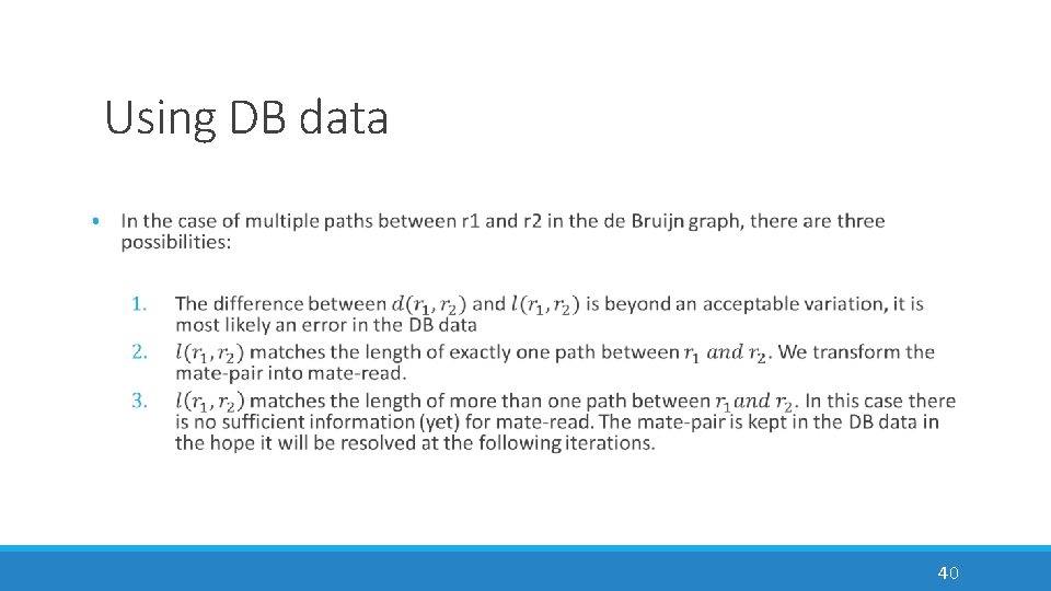Using DB data • 40 