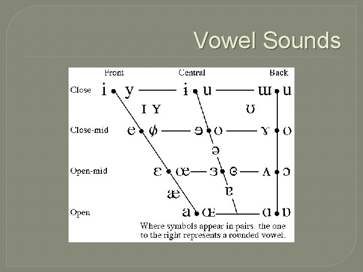Vowel Sounds 