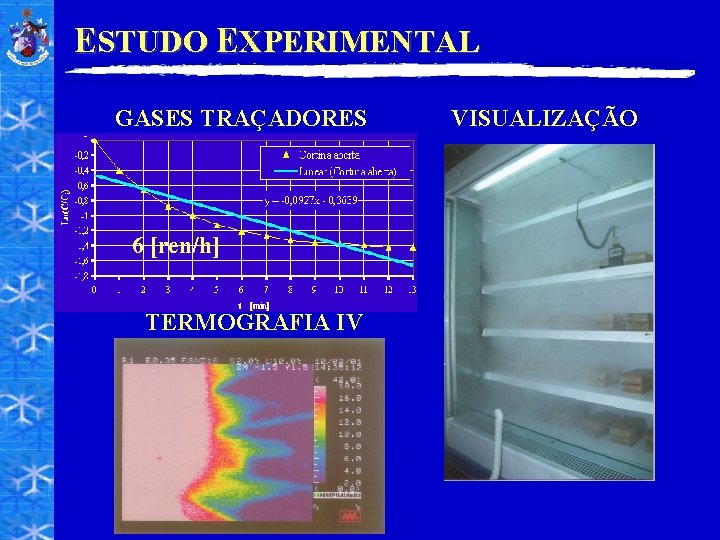 ESTUDO EXPERIMENTAL GASES TRAÇADORES 6 [ren/h] TERMOGRAFIA IV VISUALIZAÇÃO 