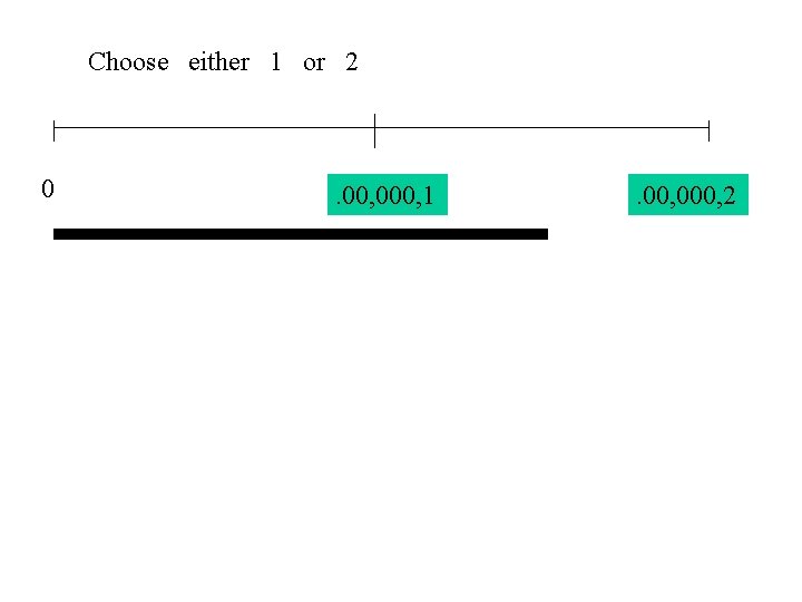 Choose either 1 or 2 0 1. 00, 000, 1 2. 00, 000, 2