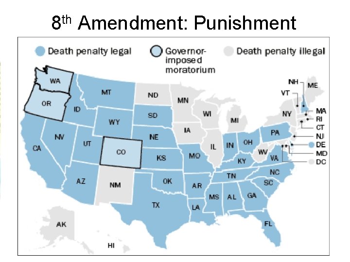 8 th Amendment: Punishment W 